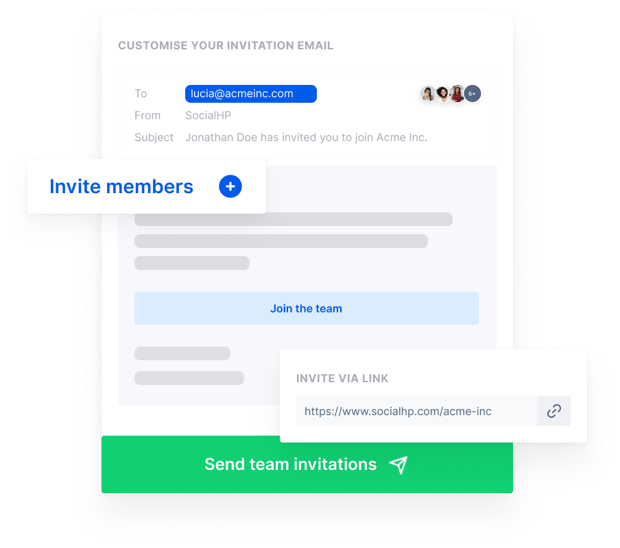 Invite your team