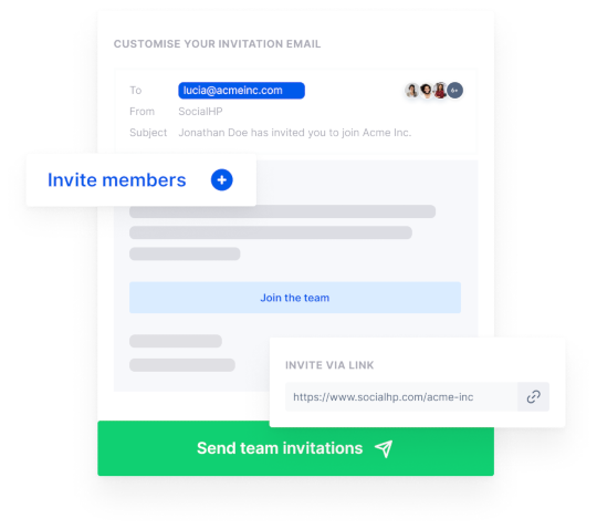 Invite your team Invite your team